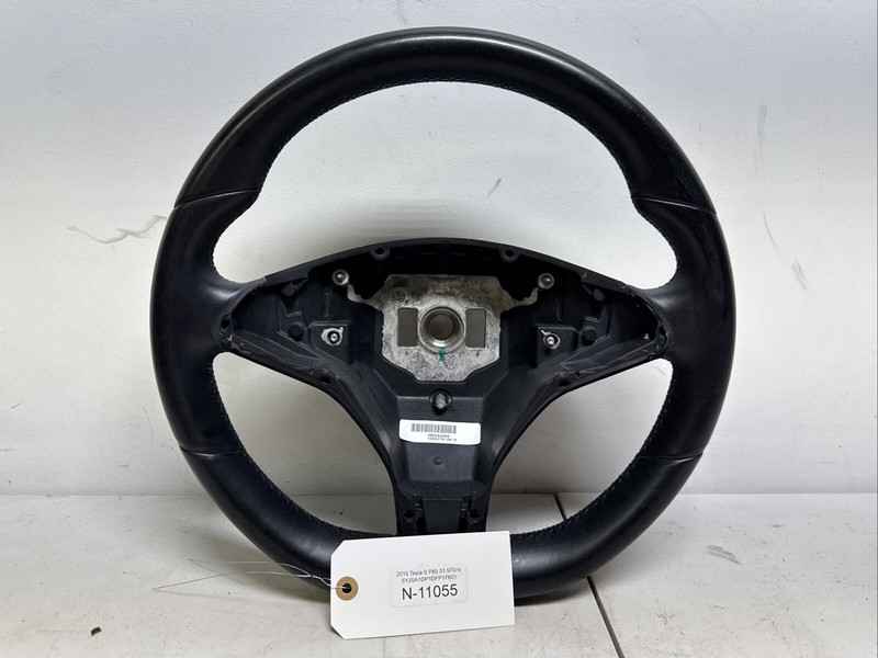 2012-2020 Tesla Model S Steering wheel black leather 1005279-00-D 11055 U23