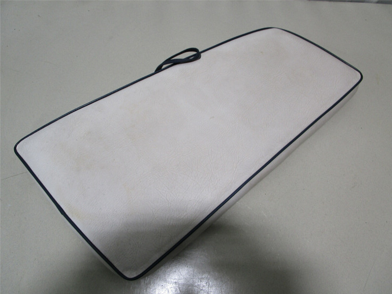 1989 Sylvan 188 Barritz Boat Front Right Starboard Bow Seat Cushion Blue / Grey