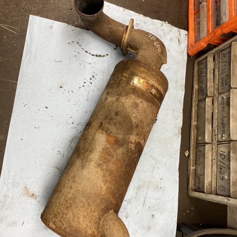 1970’s Vintage Snowmobile John Deere 600 Muffler Exhaust System 400? 440