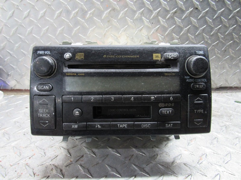 2006 TOYOTA CAMRY RECEIVER AM FM DISC CD AUDIO CONTROL 86120-AA180 3.0L 6CYL