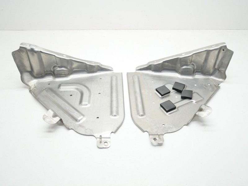 2014-2019 Chevy Corvette Z06 C7 Fuel Gas Tank Strap Shield Skid Plate Pair 2 OEM