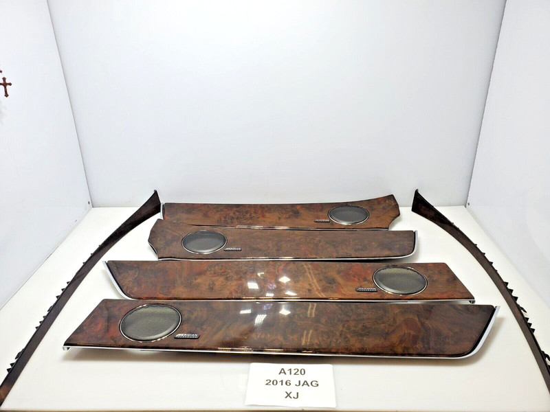 ✅ 13-19 OEM Jaguar XJ XJL X351 LWB Front Rear Door Dash Interior Wood Trim SET
