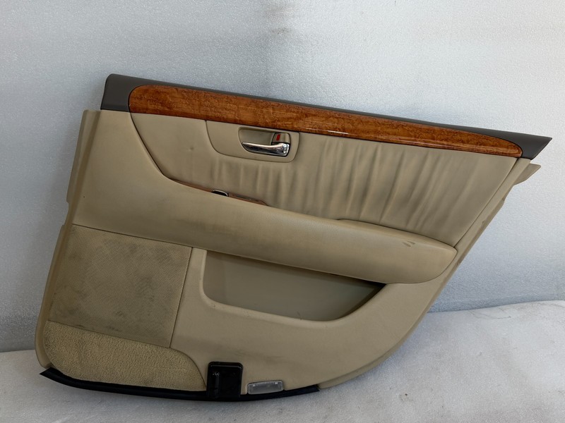 2004-06 Lexus LS430 Rear Right RH Passenger Door Panel Beige Leather OEM #021