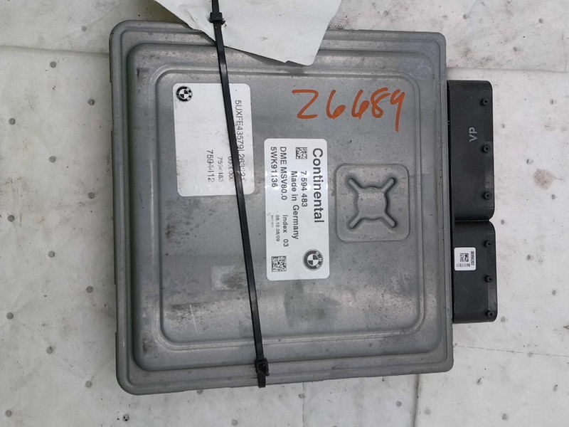 2009 BMW X5 Engine Control Module ECM 3.0L OEM Used NJ25-26689-672760