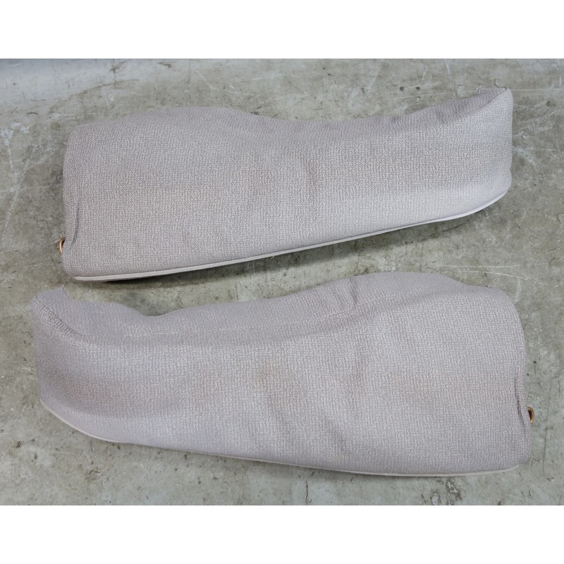Damaged 95-96 BMW E36 318ti Compact Rear Seat Side Bolster Pair Grey Cloth OEM