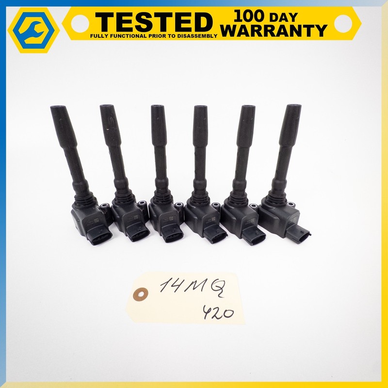 14-19 MASERATI QUATTROPORTE GHIBLI 3.0L V6 ENGINE MOTOR IGNITION COIL SET OEM