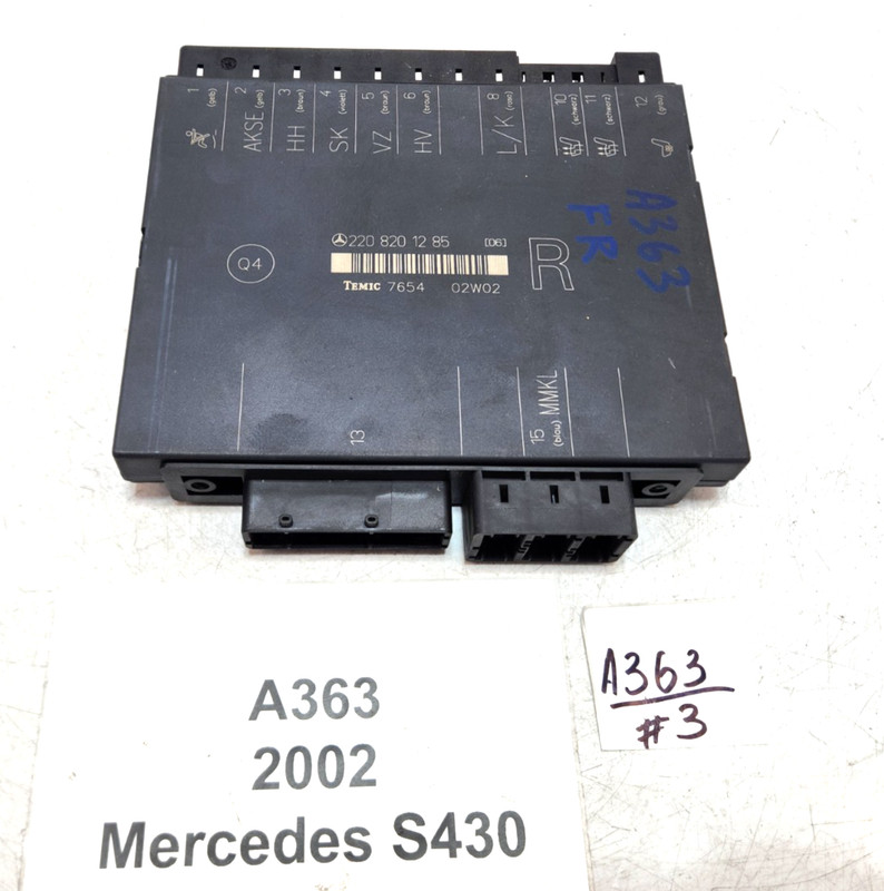 ✅00-06 OEM Mercedes W220 S430 S55 Front Right Passenger Side Seat Control Module