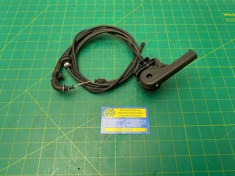 09-15 JAGUAR XF HOOD RELEASE CABLE W/ HANDLE OEM
