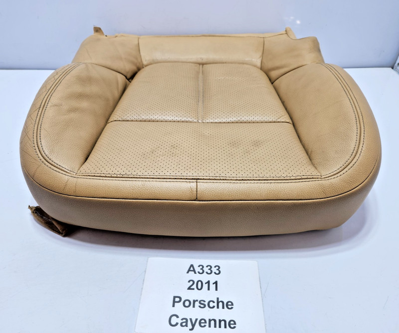 ✅ 11-18 OEM Porsche Cayenne 958 Front Right Passenger Lower Seat Cushion Beige*