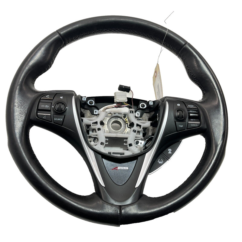 2018-2020 ACURA TLX A-SPEC STEERING WHEEL BLACK LEATHER W/CONTROLS W/PADDLES OEM