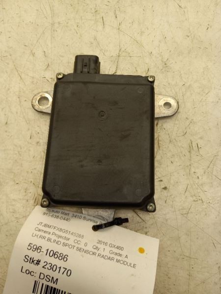 15 16 LEXUS GX460 REAR DRIVER LEFT BLIND SPOT MODULE 88162-0W320