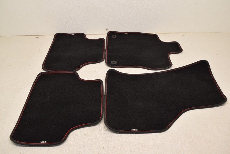 MK7 VW Jetta GLI Carpet Floor Mats WRed Piping Genuine Oem 2019-2024