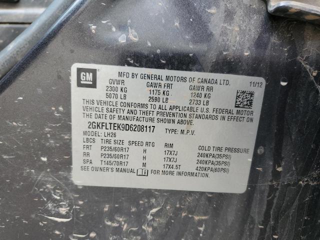 2013 GMC Terrain Right Door Mirror Assembly Grey OEM 301510 120K Miles