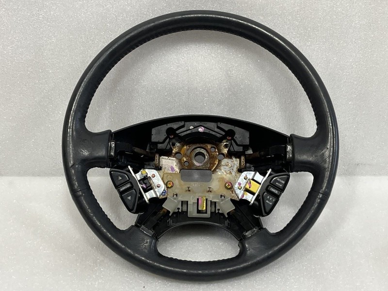 1998 1999 ACURA CL STEERING WHEEL CHARCOAL LEATHER WITH CONTROL SWITCHES
