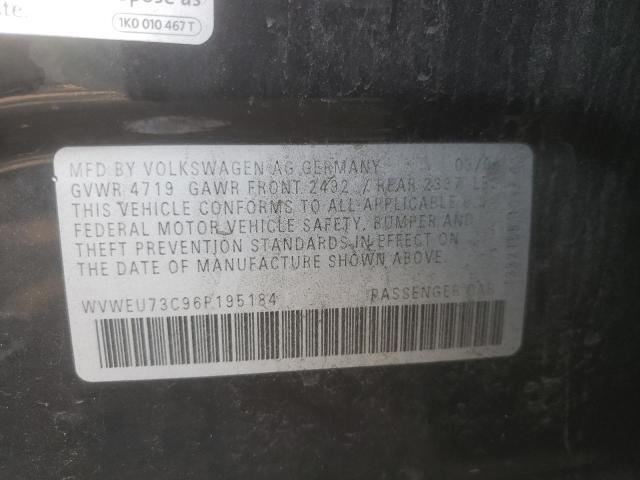 2006-2007 Volkswagen Passat Speedometer Gauge Cluster Black OEM 131K Miles
