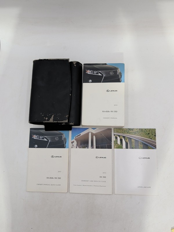 2013 Lexus RX350 RX 350RX450H RX 450Owners Manuals And Case