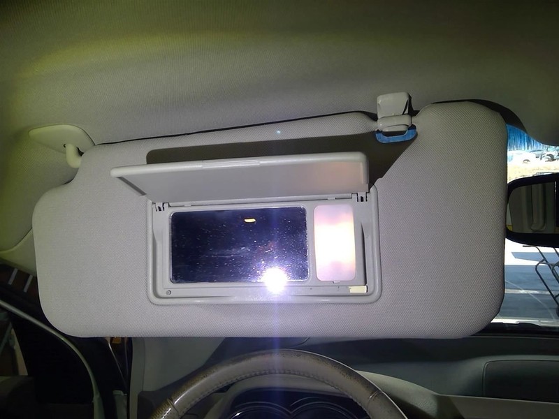 Driver Left Sun Visor Illuminated 4 Door Fits 09-14 MURANO 1765843