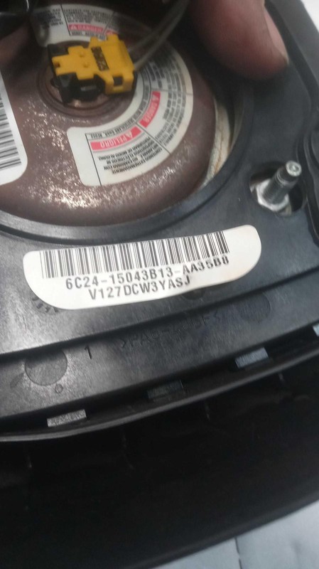 2009 Ford E250 Van Steering Wheel Air Bag OEM White 211K Miles NJ25-22188-554704