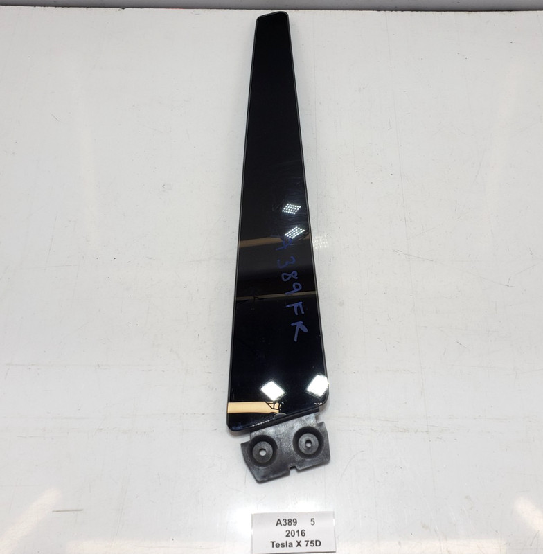 ✅ 2016-2020 OEM Tesla Model X Left Driver Side B Pillar Applique Glass Cover