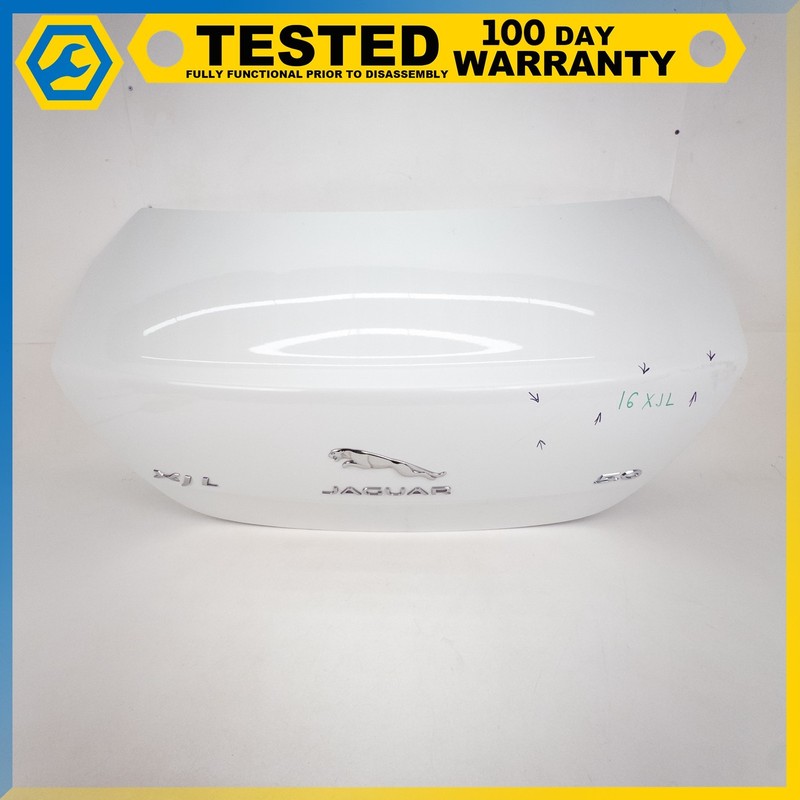 10-19 JAGUAR XJ XJL LWB TRUNK LID SHELL COVER ASSEMBLY WHITE OEM