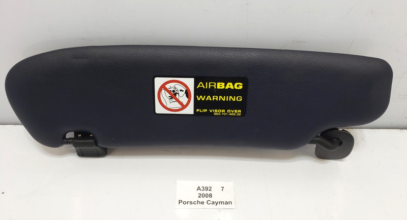 ✅ 06-12 OEM Porsche Cayman 987 Front Right Passenger Side Sunvisor Sun Visor*