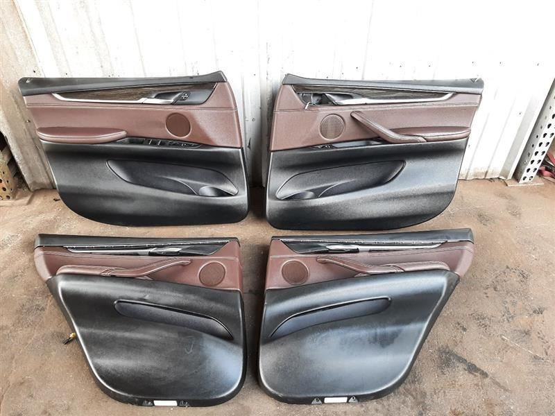 BMW F15 X5 Door Panels Set interior Trim Cards Set 4 Front Rear Brown