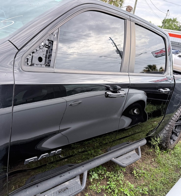 ✅ 2019-26 RAM 1500 Crew Cab OEM COMPLETE DOOR FRONT & REAR LEFT Black PXJ DOORS