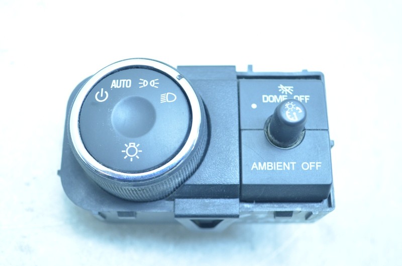 13-16 GMC ACADIA HEADLIGHT CONTROL SWITCH PANEL OEM