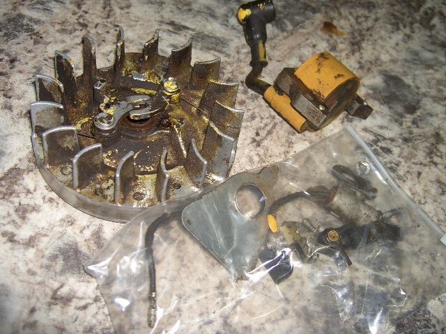 McCulloch 1-42 coil flywheel points READ AD chainsaw part bin80
