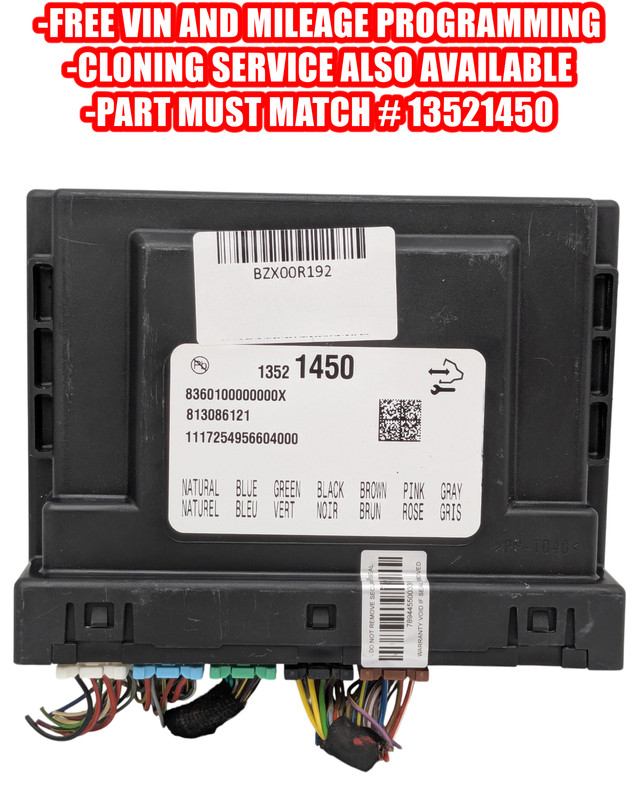 VIN PROGRAMMED Plug&Play Body Control Module 13521450 GM 2018 Chevy Tahoe OEM