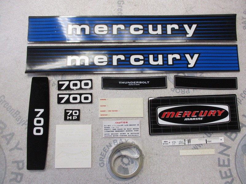 37-78603A78 Fits Mercury 70HP Outboard Decal Set 1977-1979 Serial Group #8