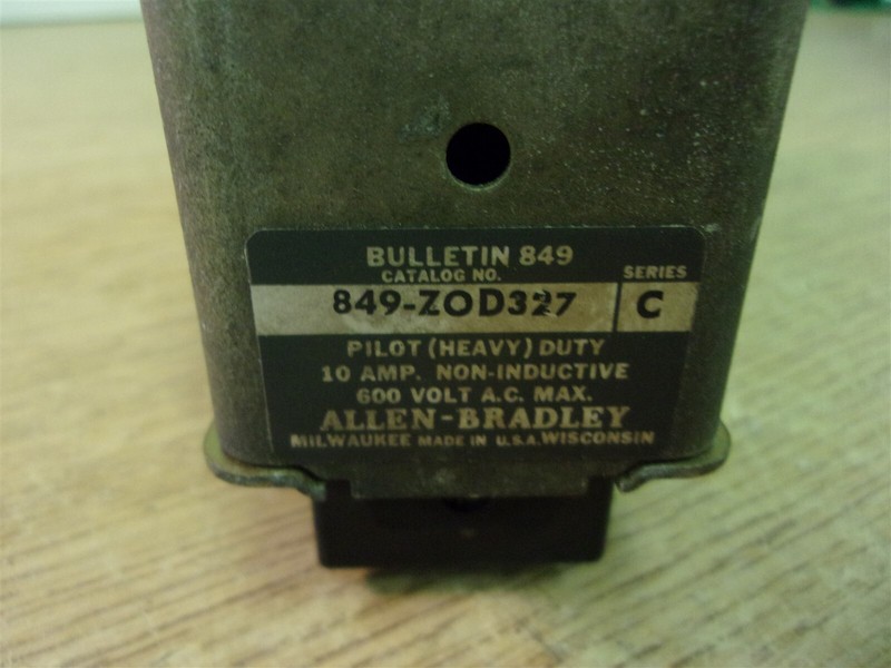 Allen Bradley 849-Z0D327 Ser. C Pilot Heavy Duty Timing Relay 600V