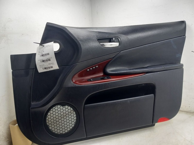 07-08 Lexus GS350 Passenger Right Side Front Door Trim Panel BLK LA28