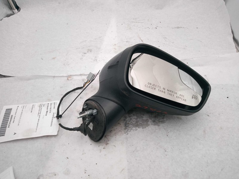 2012 Ford Fiesta Right Door Mirror Assembly Black OEM Used 44K Miles