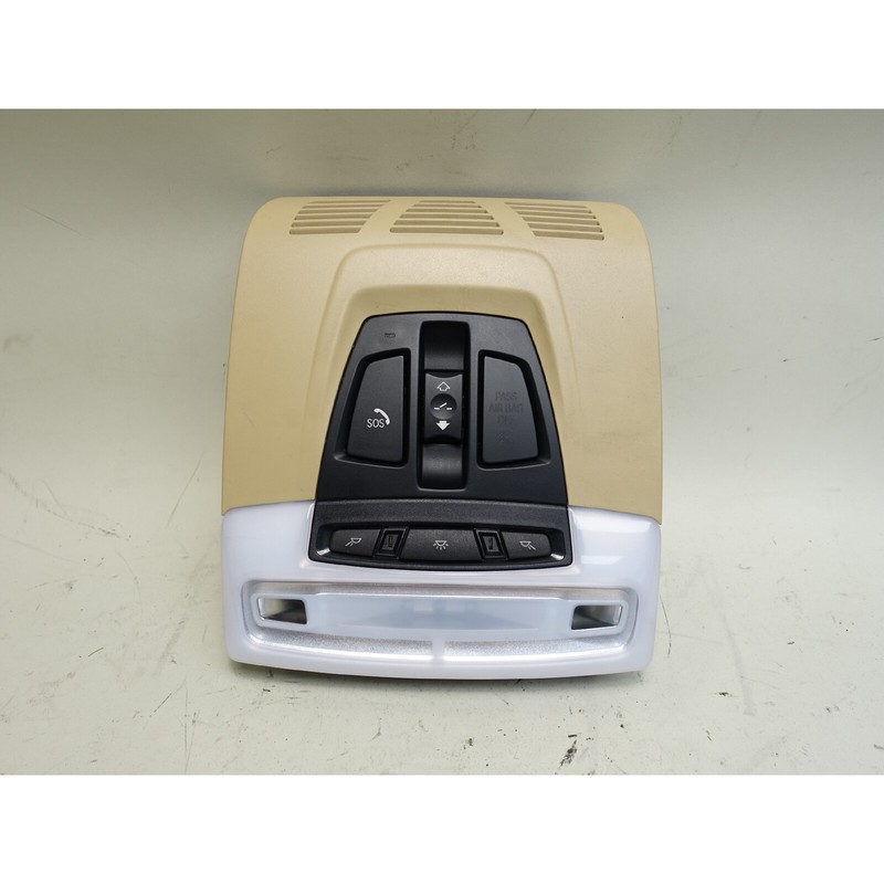 2014-2019 BMW F31 3-Series Touring F34 GT Front Roof Map Light Switch Unit Beige