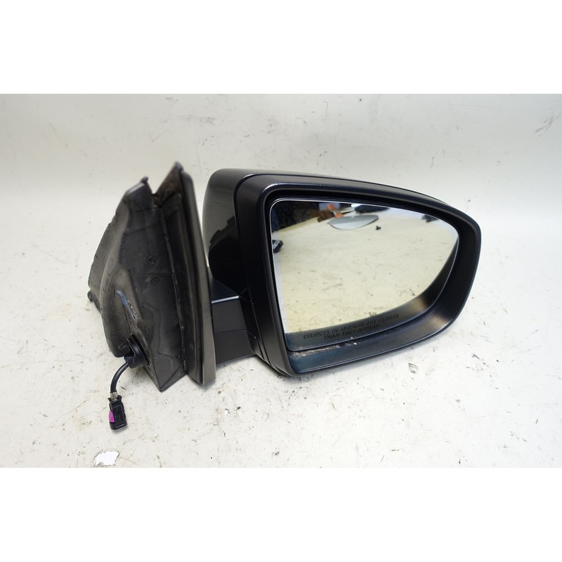 10-13 BMW E70 X5 Right Power-Fold Side Mirror Black Sapphire Top View Cam OEM
