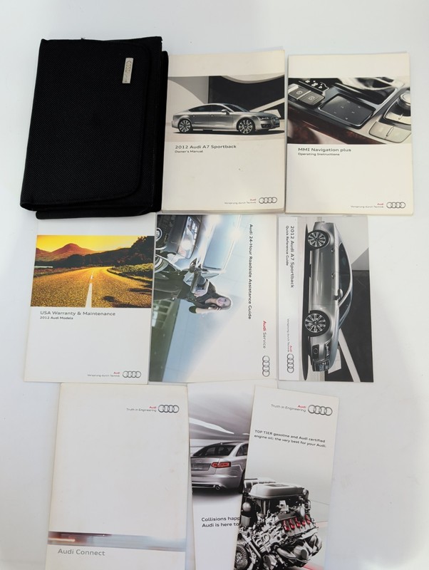 2012 Audi A7 Sportback Sportback owners manual Warranty Navigation With Case