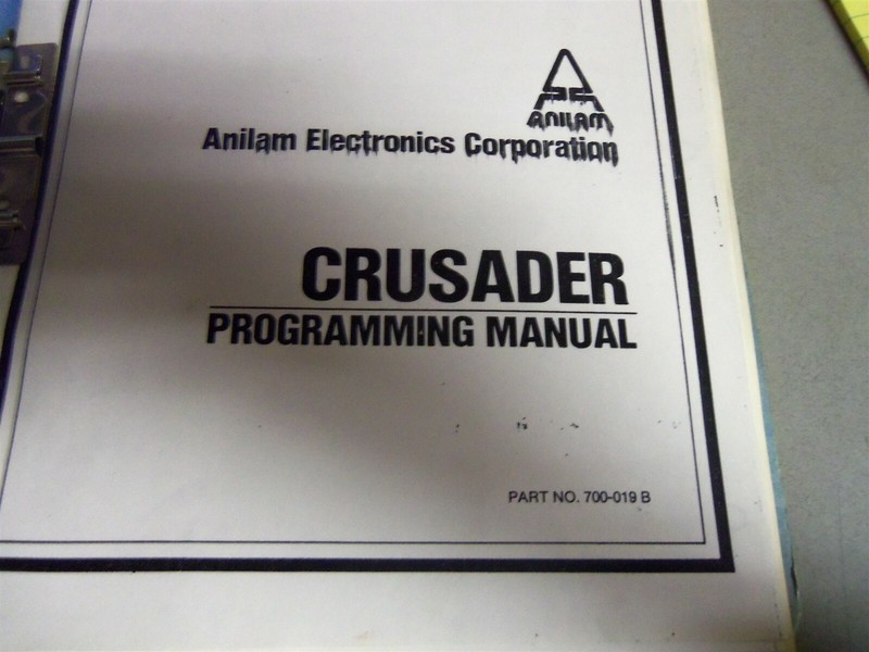 Anilum Electronics Crusader Programming Manual 700-019 B #201 *FREE SHIPPING*