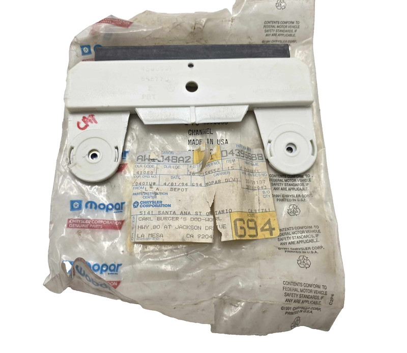 LeBaron Spirit Shadow Window C-Channel 1987-1995 OEM 439668887