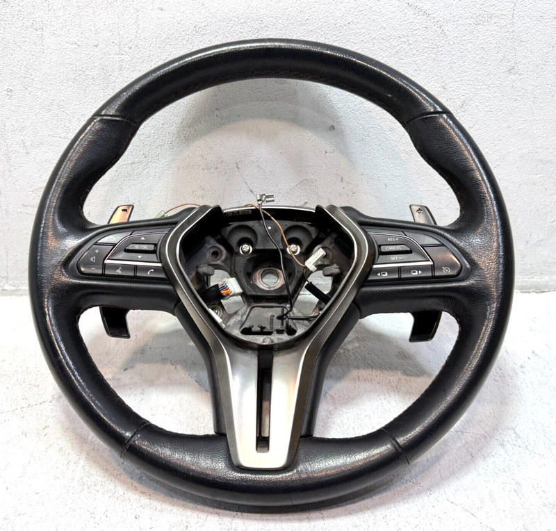 2018-2019-2020 Infiniti Q50 Red Sport Steering Wheel W/ Shifters OEM