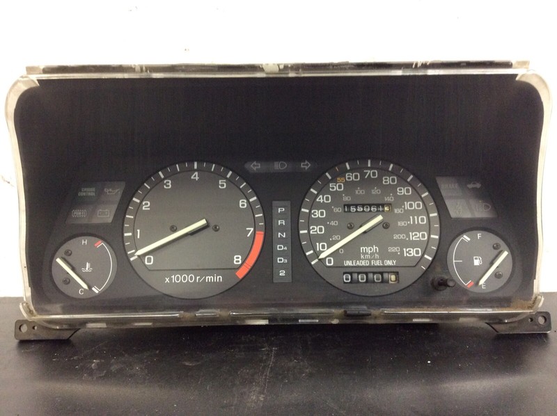 86-87 Integra LS AT Instrument Cluster Speedo Tacho Meter Gauges 155k OEM