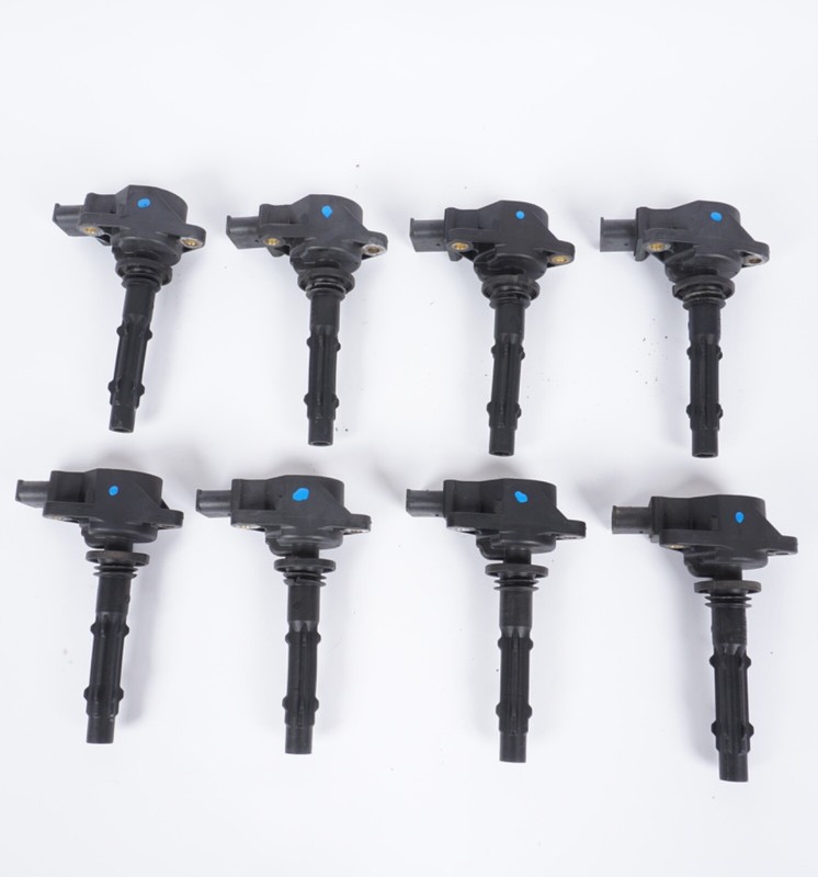 07-13 MERCEDES S550 W221 IGNITION COIL A0001502780 SET OF 7 OEM
