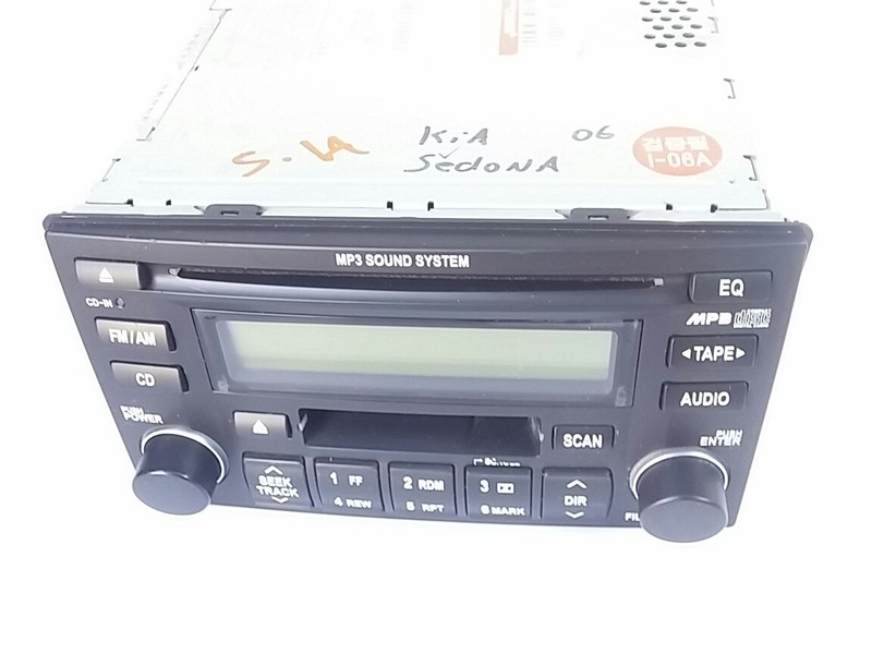 2006 KIA SEDONA MP3 SOUND SYSTEM CD AM/FM AUDIO STEREO RADIOPLAYER 96160-4D100