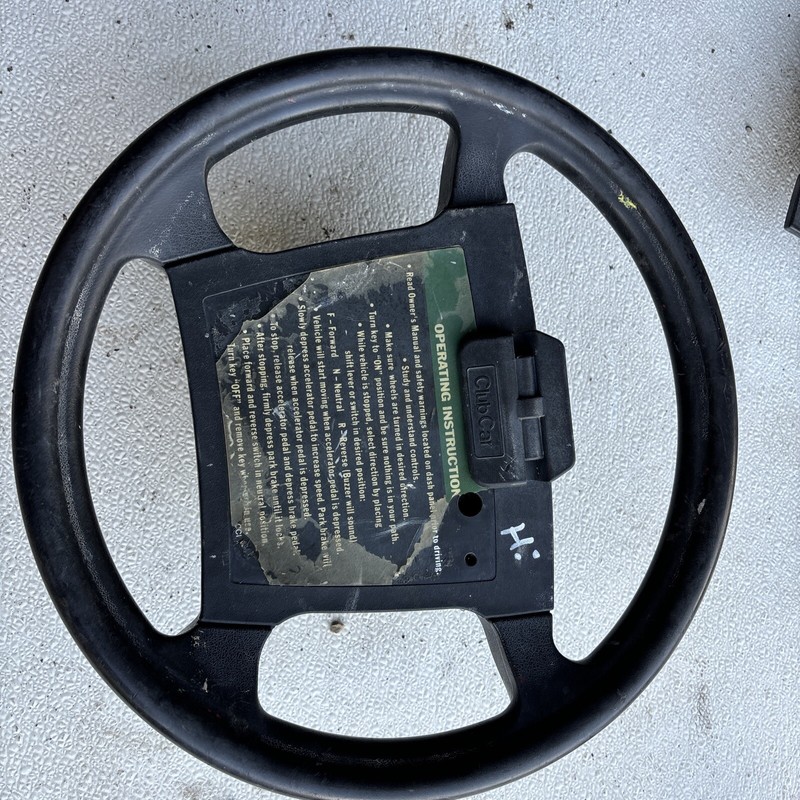 CLUB CAR DSTurf 2 Golf Cart Splined Steering WheelWith Note PadHolder