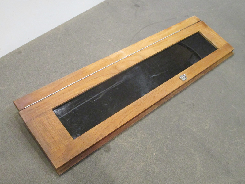Teak Cuddy Cabin Port Side Window Door 40 1/4" X 9 1/2" 1990 Rinker V190