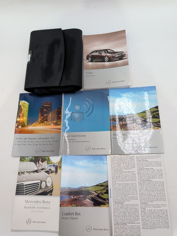 2012 Mercedes Benz E Class Owners Manual & Warranty With Case Free Shipping