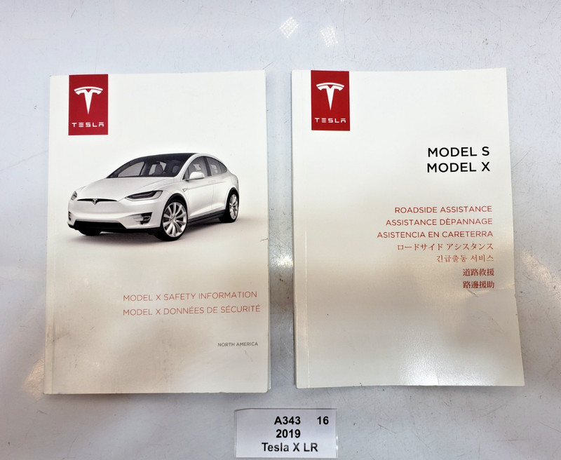 ✅ 2019 OEM Tesla Model X Long Range Owners Manual Maintenance Book