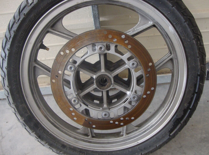 2001 Kawasaki EX250 EX 250 Ninja Front Rim Wheel Tire Rotor 100/90-16