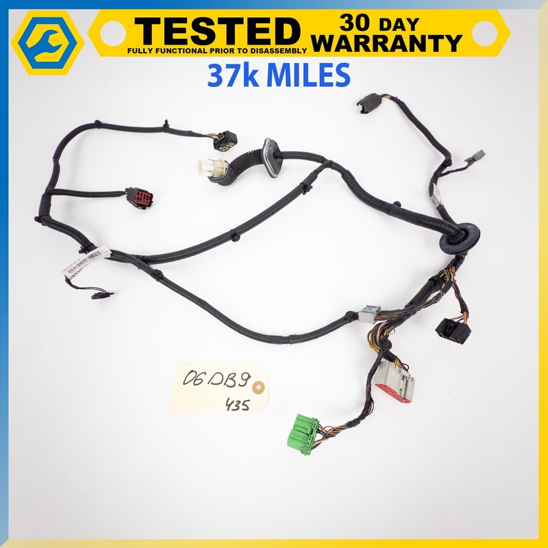 05-12 ASTON MARTIN DB9 FRONT LEFT DRIVER SIDE DOOR WIRE HARNESS OEM