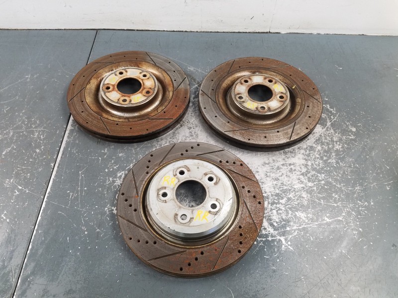 2012 Chevy Corvette C6 Grand Sport Brake Rotor Partial Set #6032 Y2